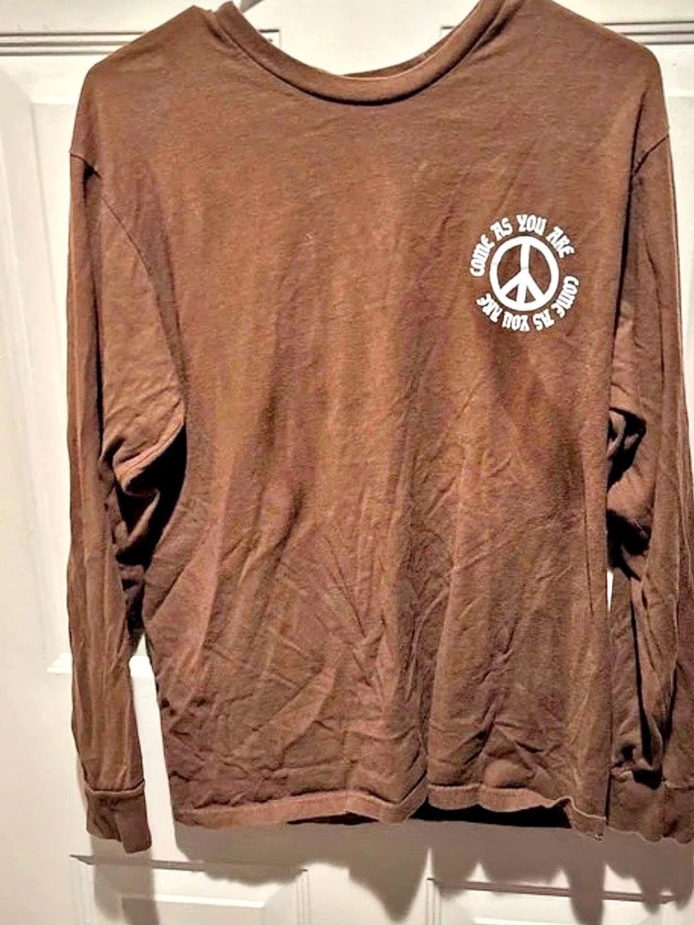 Skin & Bones Long Sleeve Graphic Tee in Brown Medium